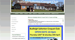 Desktop Screenshot of budleighcroquet.org