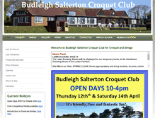 Tablet Screenshot of budleighcroquet.org